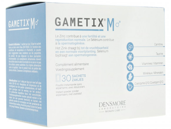 Gametix M hỗ trợ sức khỏe sinh sản ở nam giới, 30 gói uống