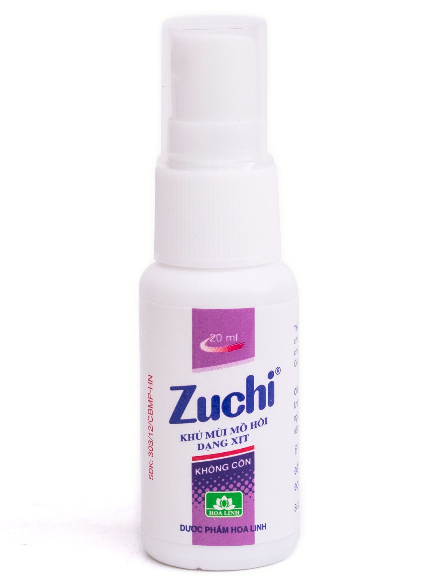 Khử mùi hôi dạng xịt Zuchi 20ml màu tím