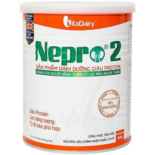 Sữa Nepro 2 giàu Protein cho người chạy thận, hộp 400g