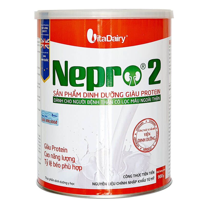 Sữa Nepro 2 giàu Protein cho người chạy thận, hộp 900g