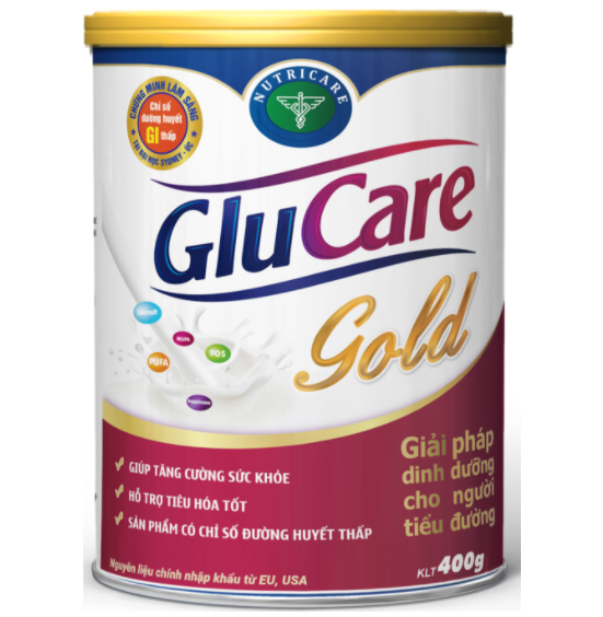Sữa dinh dưỡng GluCare Gold cho người tiểu đường, béo phì