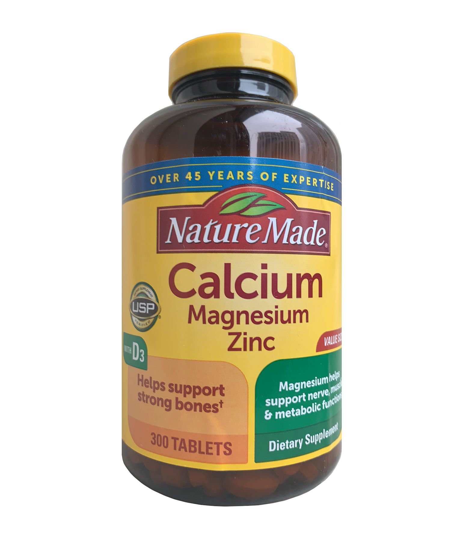 Viên uống bổ sung Nature Made Calcium Magnesium Zinc