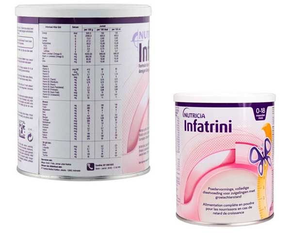 Dinh dưỡng có trong sữa Infatrini cho bé