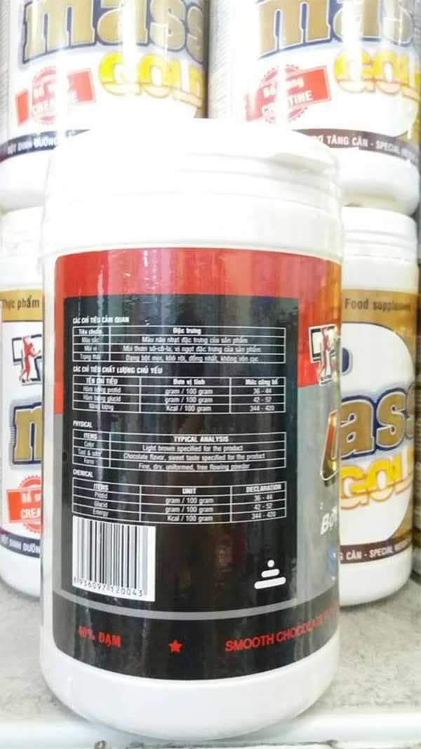 Thành phần của Sữa Tăng Cơ Top Whey Protein (100g)