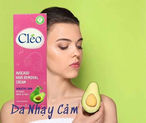 Thành phần Kem tẩy lông Cleo Bơ chính hãng Mỹ 50g hiệu quả