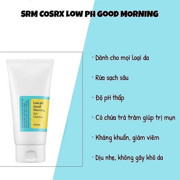 Thành phần trong Sữa rửa mặt Cosrx Low PH Good Morning 