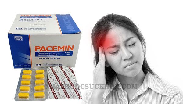 Công dụng Thuốc Pacemin - Thuốc trị cảm cúm, nhức đầu, ngạt viêm mũi (vỉ 10 viên)