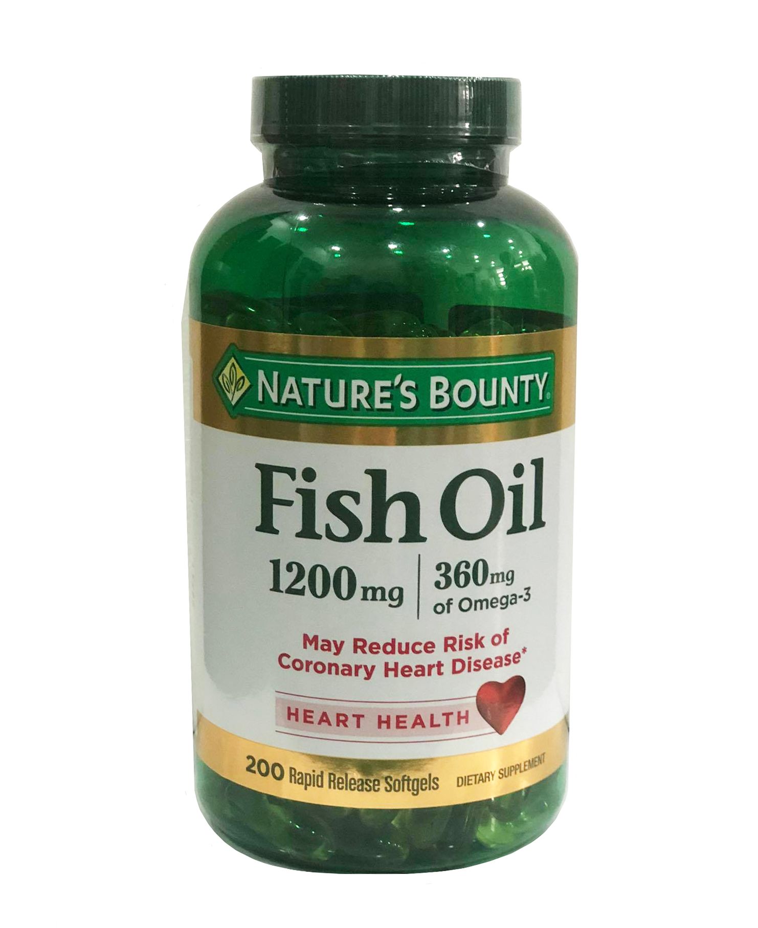 Dầu Cá Omega 3 Nature's Bounty Fish Oil 1200mg nắp vặn