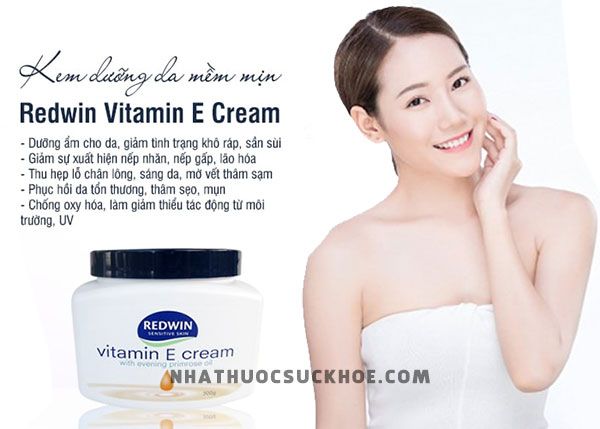 Ưu điểm Kem dưỡng ẩm Redwin Vitamin E Cream