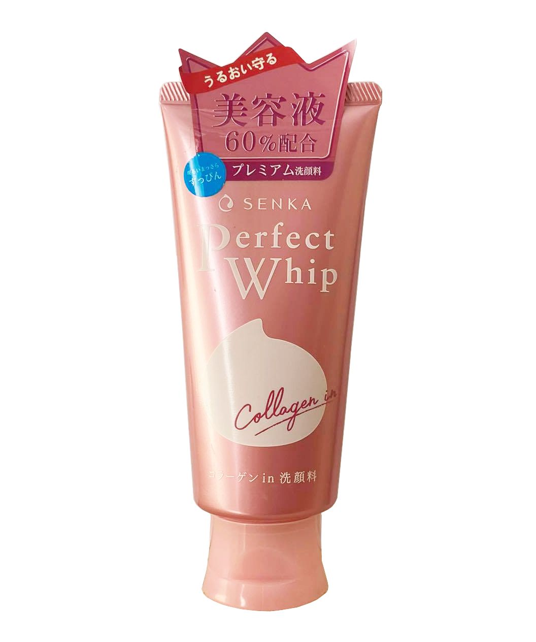 Sữa rửa mặt Shiseido Senka Perfect Whip Collagen in 120g của Nhật (mẫu mới)