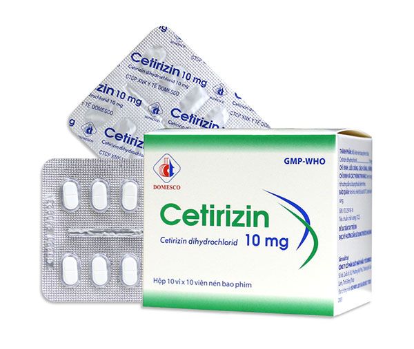 Thành phần Thuốc Cetirizin - Thuốc điều trị viêm mũi dị ứng  10mg chính hãng
