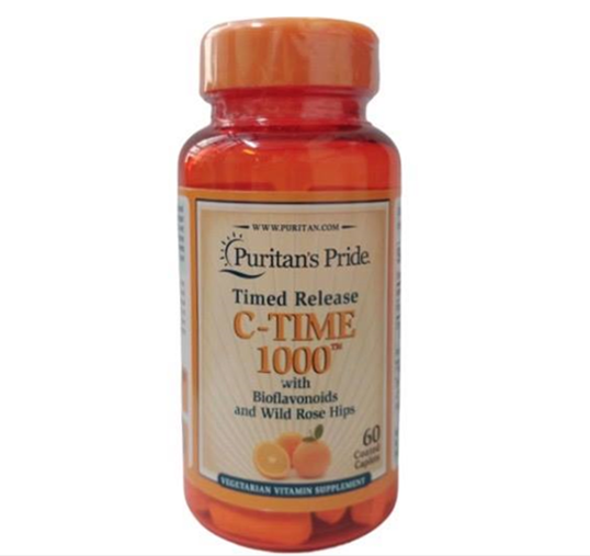 Viên uống bổ sung vitamin C Puritan's Pride Vitamin C 1000mg Timed Release with Rose Hips