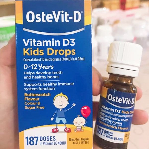 Mua Vitamin D3 Ostevit dạng giọt của Úc cho bé từ 0-12 tuổi