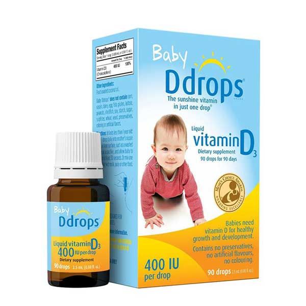 Baby Ddrops Vitamin D3 có tốt không? Cách sử dụng cho trẻ sơ sinh đúng nhất