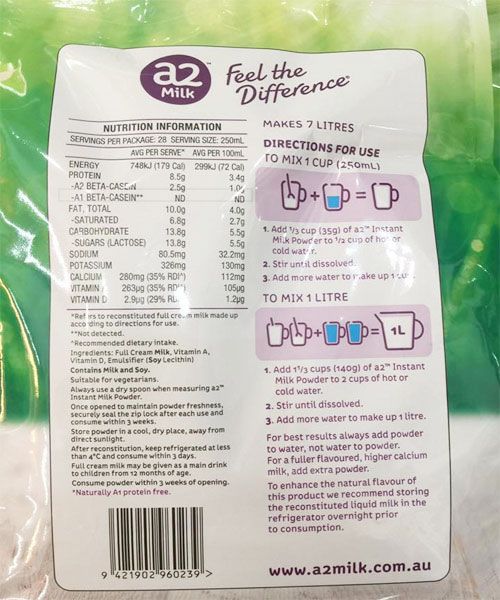 Cách pha sữa tươi A2 Úc nguyên kem dạng bột cho bé Đúng Chuẩn 3