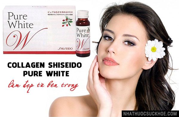 Collagen Shiseido Pure white Nhật Bản dạng nước Chính Hãng