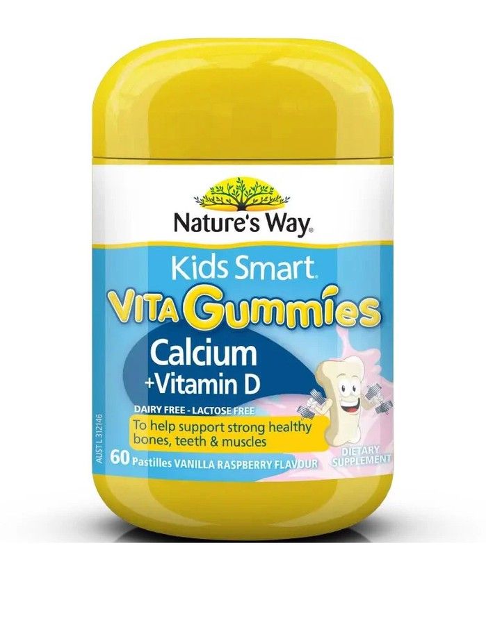 Kẹo Nature Way Kisd Mart Hỗ Trợ Bổ Sung Canxi + Vitamin D Cho Trẻ 60 Viên