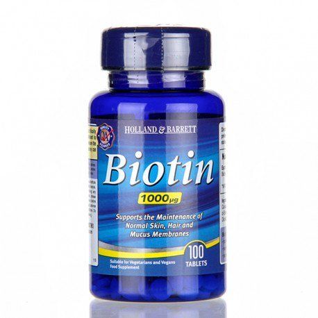 Viên uống mọc tóc Biotin Holland & Barrett 1000mg