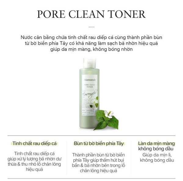 Review toner Mamonde diếp cá có tốt không? Có đẩy mụn không? Giá bao nhiêu?