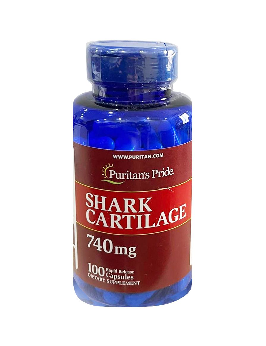 Sụn Vi Cá Mập Shark Cartilage Puritan's Pride 740mg hộp 100 viên (mẫu mới)