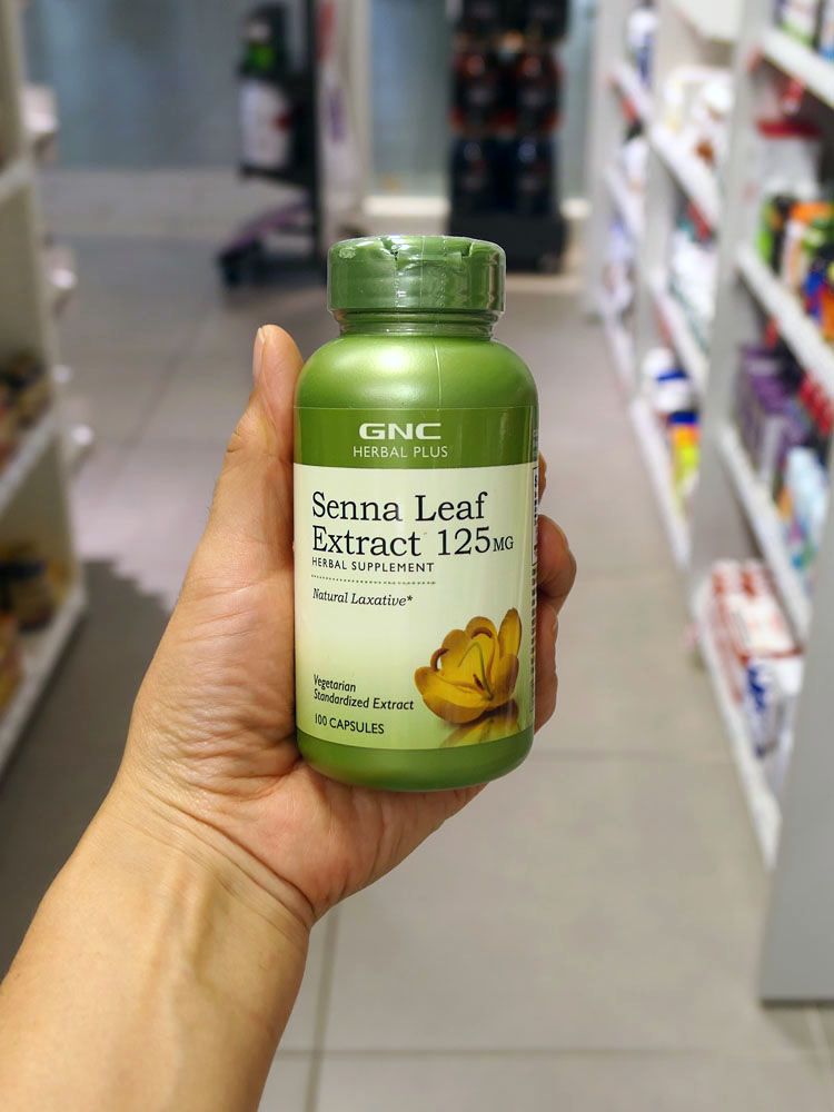 Viên uống hỗ trợ nhuận tràng GNC Herbal Plus Senna Leaf Extract 125mg lọ 100 viên