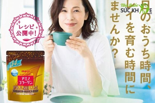 Bột Collagen Meiji Premium 5000mg cho phụ nữ ngoài 40 6