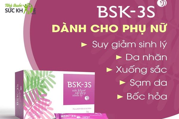 Bột BSK 3S hỗ trợ cải thiện sức khỏe, sắc đẹp và sinh lý nữ