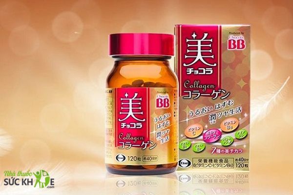 Viên uống làm đẹp da, mờ thâm BB Chocola Collagen Nhật Bản