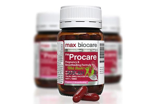 Viên uống bổ sung vitamin tổng hợp cho bà bầu Procare Max Biocare.