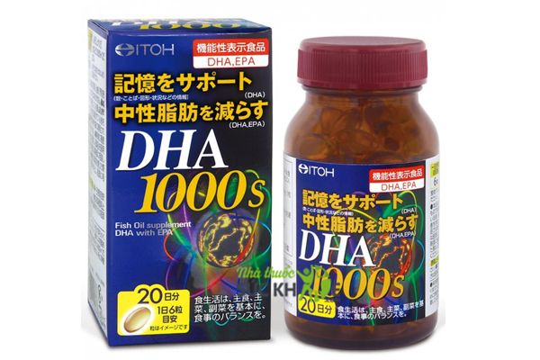Viên uống hỗ trợ não bộ DHA 1000mg ITOH Nhật Bản