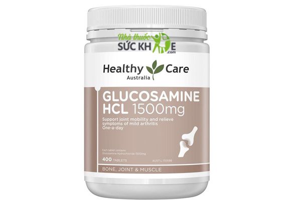 Glucosamine HCL 1500mg Healthy Care hộp 400 viên mẫu mới