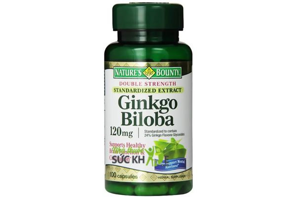 Nature's Bounty Ginkgo Biloba 120mg Viên uống bổ não tăng trí nhớ