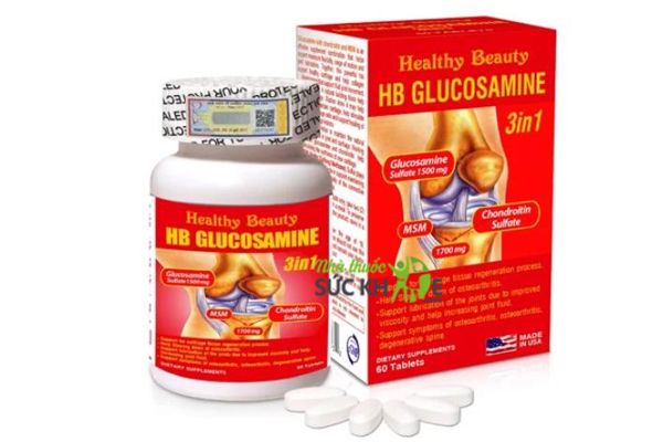 Healthy Beauty HB Glucosamine 3 in 1 - hỗ trợ xương khớp của Mỹ chính hãng