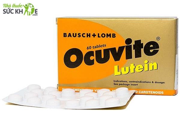 Viên uống bổ mắt cho người lớn tuổi Ocuvite Lutein
