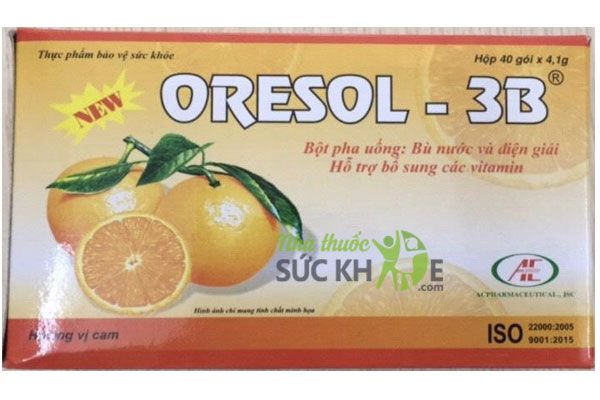 Bột pha uống Oresol- 3B hương cam - Hỗ trợ bổ sung vitamin
