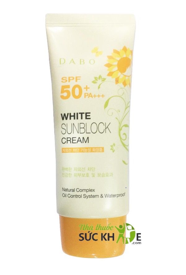 Kem chống nắng Dabo White Sunblock Cream SPF50 PA+++ mẫu cũ