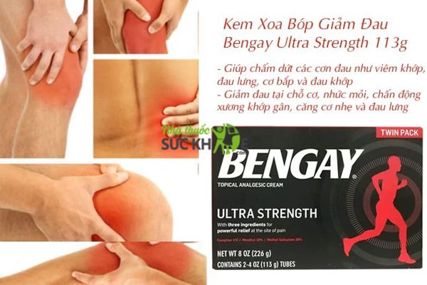 Công dụng của Kem xoa bóp Bengay Ultra Strength