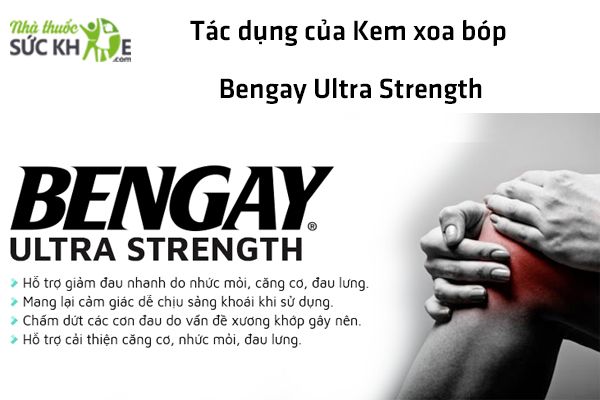 Một số câu hỏi về kem xoa bóp Bengay Ultra Strength