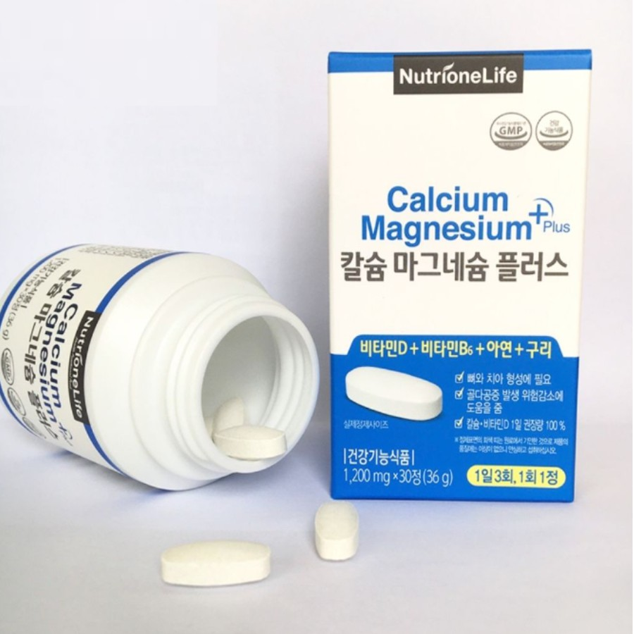 Viên uống Nutrionelife Calcium Magnesium Plus lọ 30 viên
