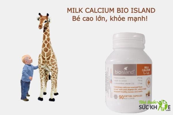Viên sữa hỗ trợ bổ sung canxi Bio Island có tốt không?