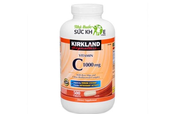 Vitamin C 1000mg Kirkland 500 viên mẫu cũ
