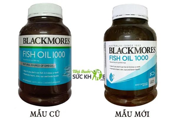 Dầu cá Blackmores fish oil 1000 mẫu cũ - mẫu mới