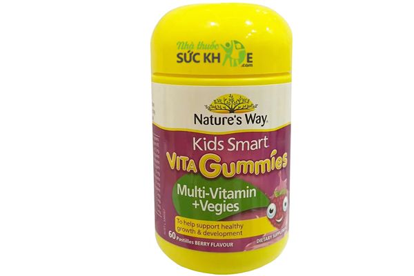 Kẹo Vita Gummies hỗ trợ bổ sung vitamin tổng hợp và rau quả cho bé 60 viên (mẫu mới)