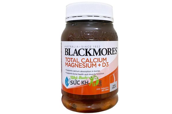 Viên uống hỗ trợ bổ sung Calcium & Magnesium + D3 Blackmores hộp 200 viên mẫu mới