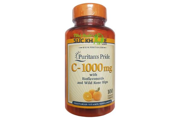 Vitamin C Puritan's Pride Vitamin C-1000 mg dạng viên nén (mẫu cũ)