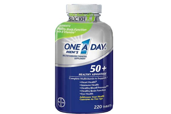 One A Day Men’s 50+ - Multivitamin cho nam trên 50 tuổi loại 220 viên