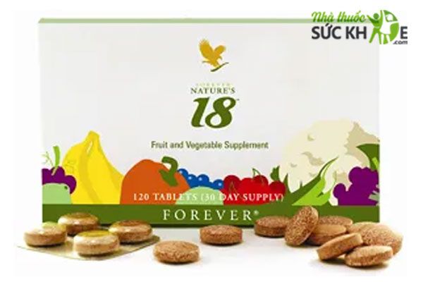 Forever Natures 18 bổ sung 18 loại rau củ quả 