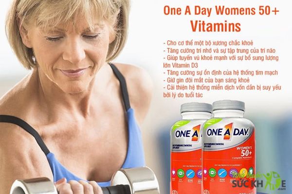 Vitamin tổng hợp One A Day For Women 50+ hộp 220 viên