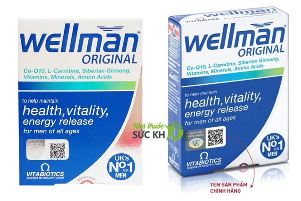 Vitamin tổng hợp cho nam Wellman Original của Anh 