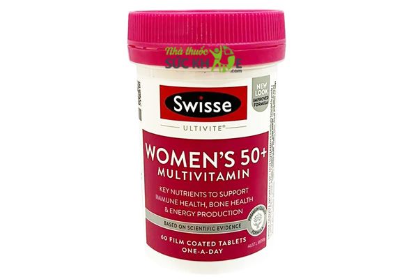 Vitamin tổng hợp cho nữ trên 50 tuổi Swisse Womens Ultivite 50+ (mẫu mới)